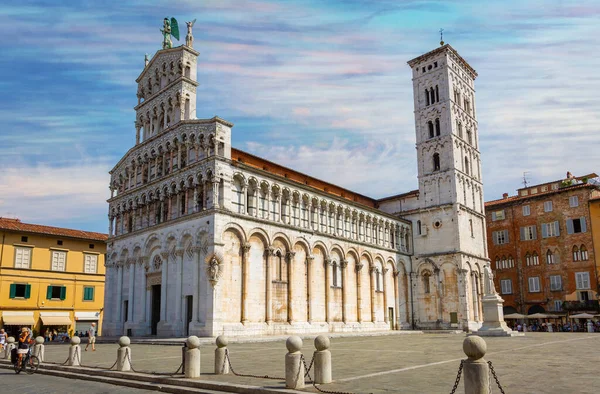 Lucca Toskana Talya Foro San Michele Kilisesi — Stok fotoğraf