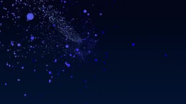 4k Hareketli Parçacıklar, Spiral Galaksi, Soyut Beyaz Arkaplan