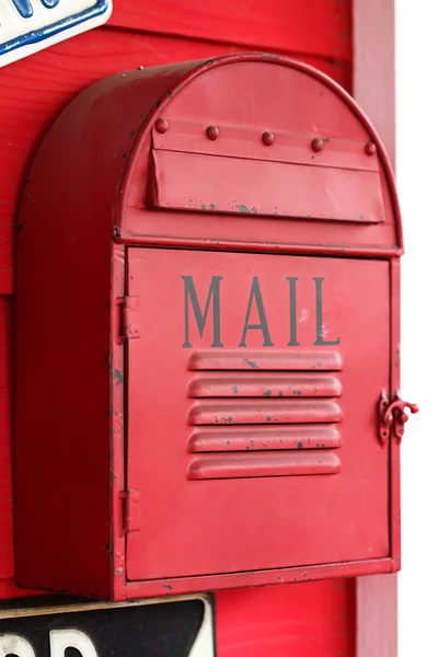 Roter Briefkasten — Stockfoto