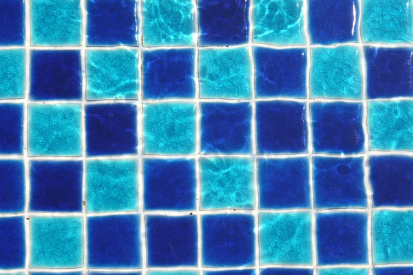 Blue mosaic tiles for background — Stock Photo, Image