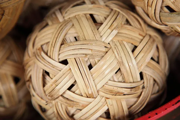 Rattan ball the southeast asia favorite sports — Stock Photo, Image