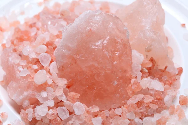 Himalájské růžové krystalové soli — Stock fotografie