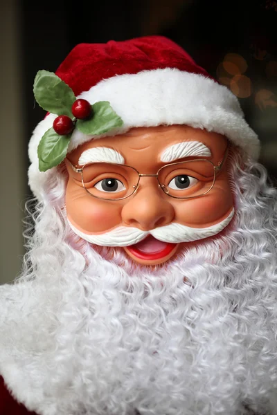 Weihnachtsmann-Puppengesicht — Stockfoto