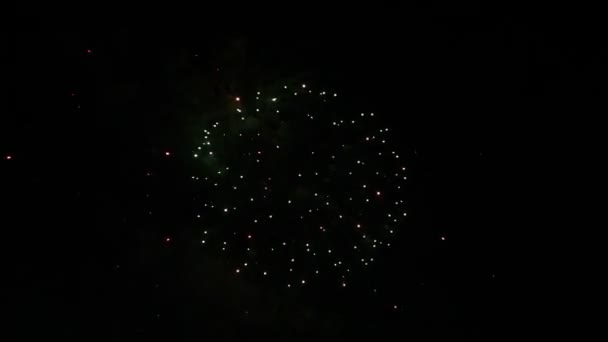 Tűzijáték hanggal — Stock videók