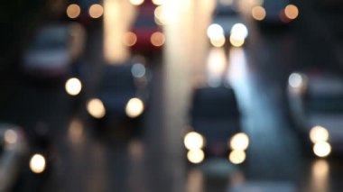 ufuk gece trafik ışıkları-bangkok