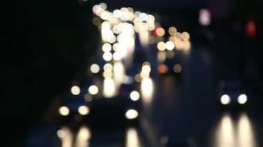 ufuk gece trafik ışıkları-bangkok