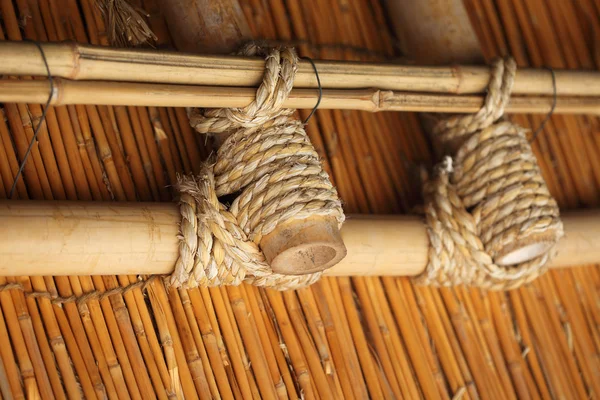 Detalle de tejido de bambú — Foto de Stock