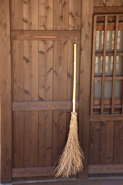 Straw Broom — Stock Photo, Image