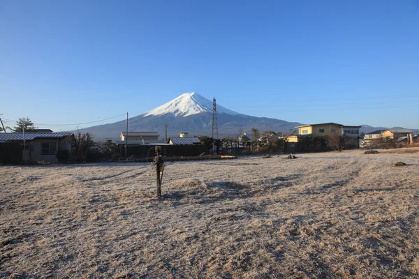 Widokiem mount fuji kawaguchiko w marcu — Zdjęcie stockowe