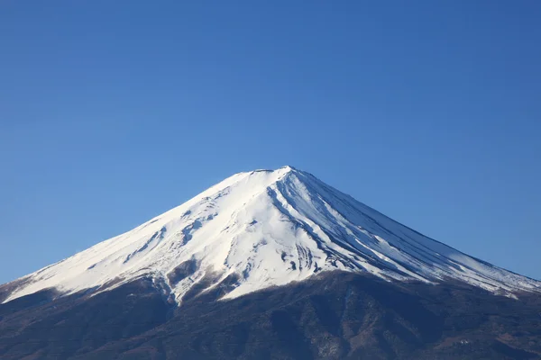 Kilátás a mount fuji kawaguchiko-március — Stock Fotó