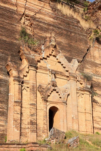 Detalje af Ruined Mingun pagode - Stock-foto