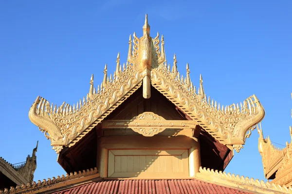 Detail van mandalay palace — Stockfoto