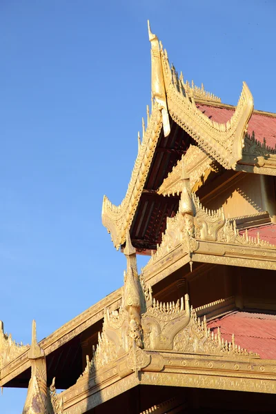 Detail van mandalay palace — Stockfoto