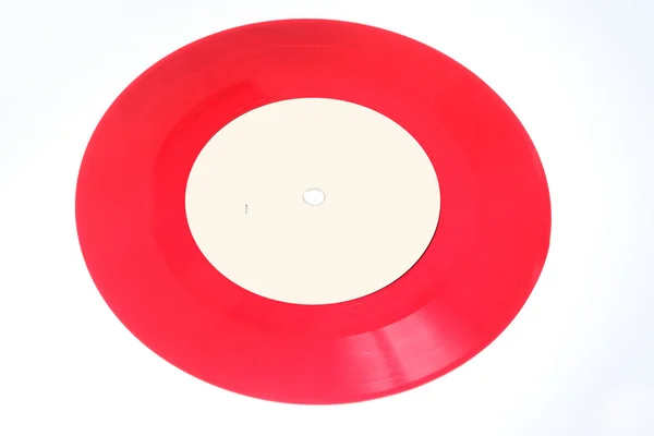 Red vinyl records — Stock Photo, Image