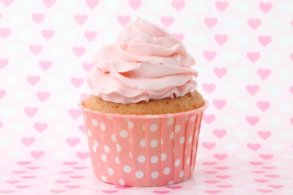 Cupcake per San Valentino Fotografia Stock