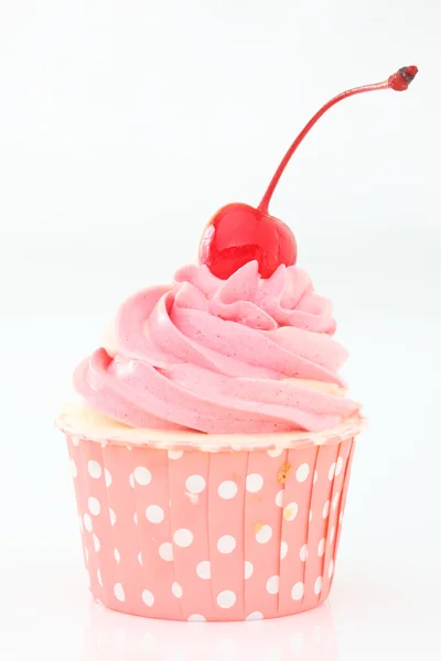 Cupcake con ciliegia — Foto Stock