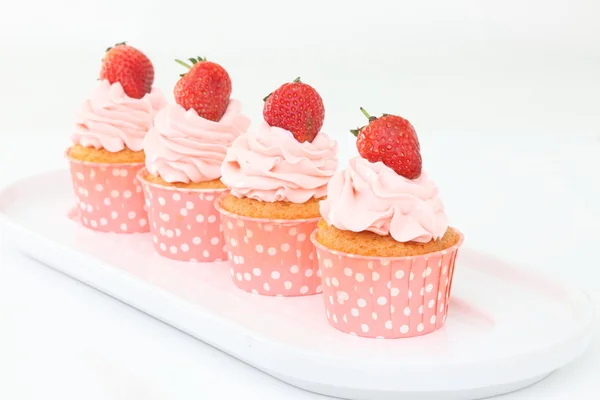 Vanille-Cupcakes — Stockfoto