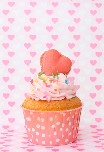 Cupcake con cuore — Foto Stock