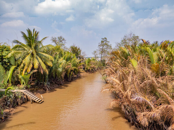 Vietnam. Mekong Delta. Near My Tho. The Mekong is one of the main waterways of Vietnam and the entire region.