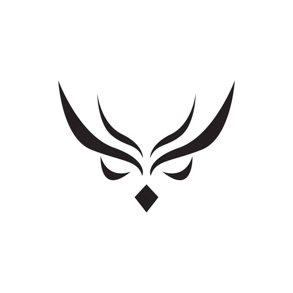 Cara Pájaro Búho Logotipo Lujo Icono Vector Gráfico Diseño Ilustración — Archivo Imágenes Vectoriales