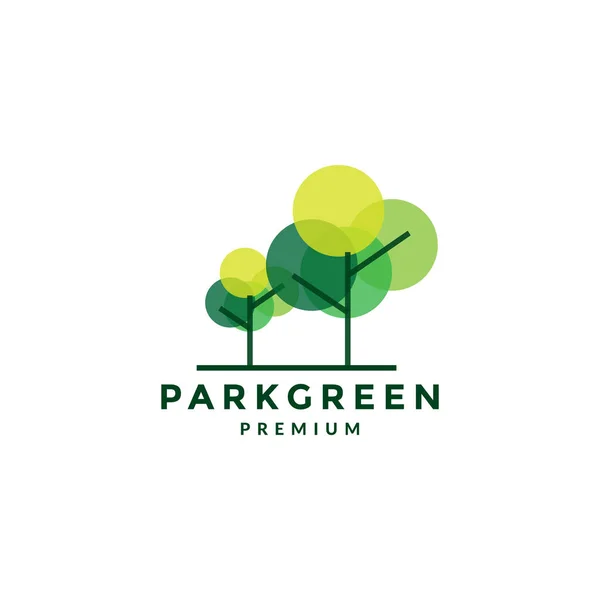 Κύκλος Πράσινο Αφηρημένο Φύλλο Δέντρο Λογότυπο Εικονίδιο Διάνυσμα Γραφικό Σχέδιο — Διανυσματικό Αρχείο