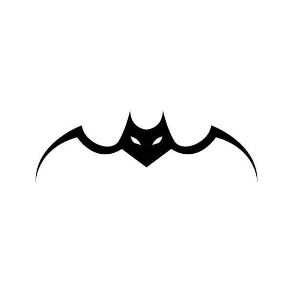 Минималистский Дизайн Логотипа Летучей Мыши Векторный Графический Символ Иконка Знак — стоковый вектор