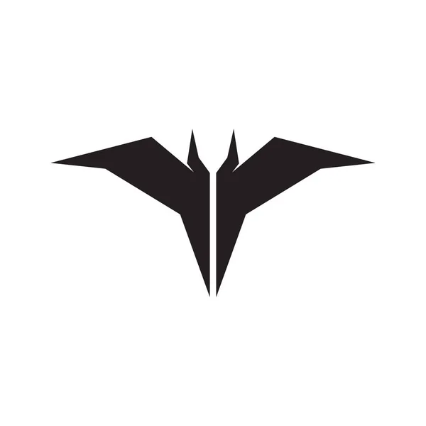 Forma Morcego Preto Com Caneta Logotipo Design Vetor Símbolo Gráfico —  Vetores de Stock