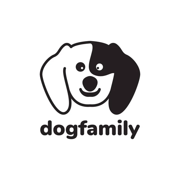Black Face Cute Dog Maltipoo Logo Design Vector Graphic Symbol — Wektor stockowy