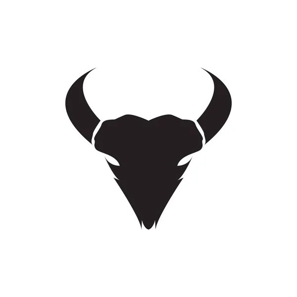 Siyah Yüz Kafatası Logosu Tasarım Vektör Grafik Simgesi Işaret Çizimi — Stok Vektör