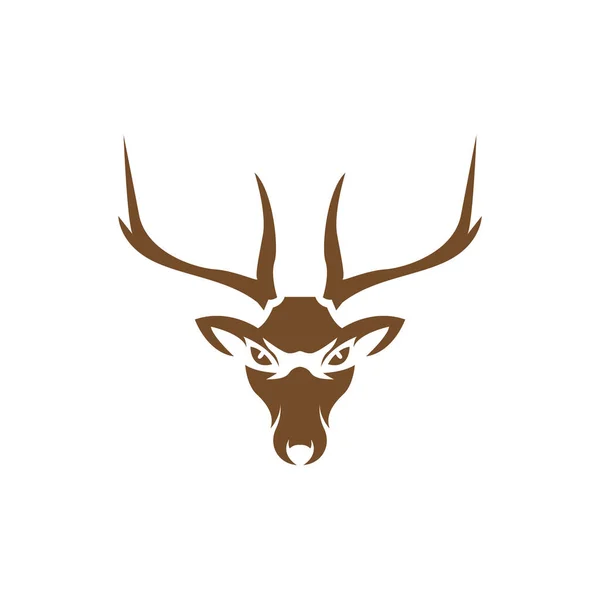 Face White Tailed Deer Logo Design Vector Graphic Symbol Icon — Wektor stockowy
