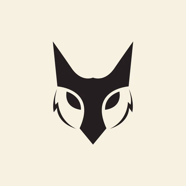 面对独特的猫头鹰标志设计矢量图形符号图标符号图解创意 — 图库矢量图片