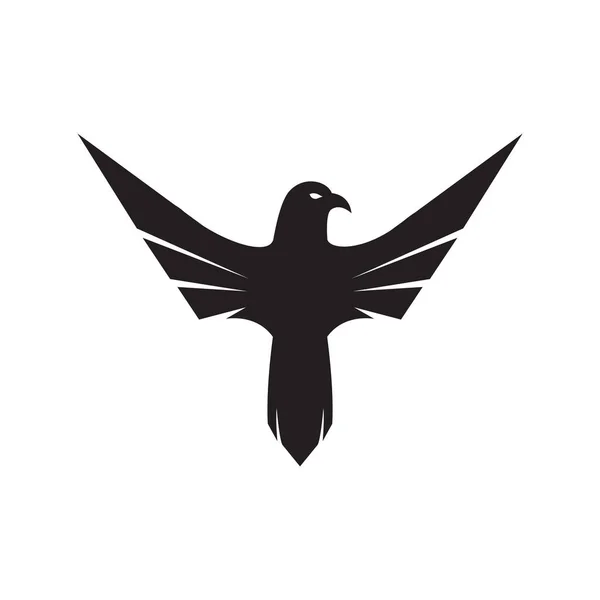 Odizolowany Ptak Sokół Mucha Logo Projekt Wektor Grafika Symbol Ikona — Wektor stockowy