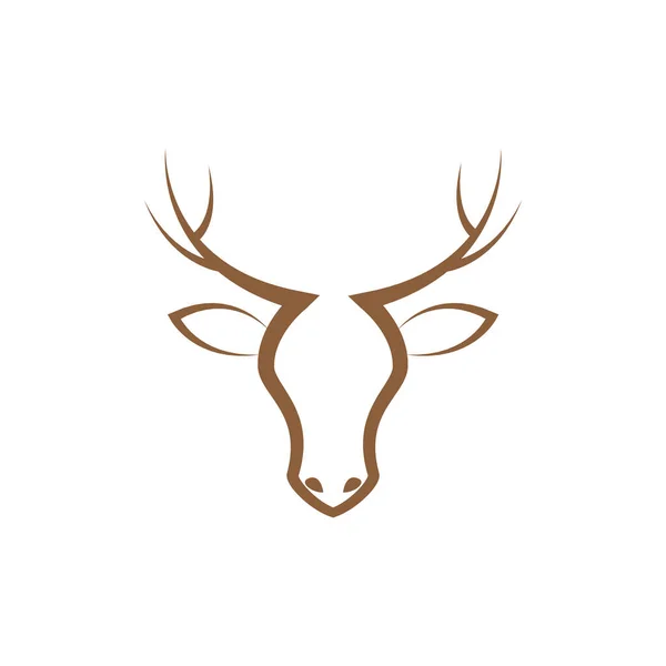 Isolated Head Modern Deer Logo Design Vector Graphic Symbol Icon — Wektor stockowy