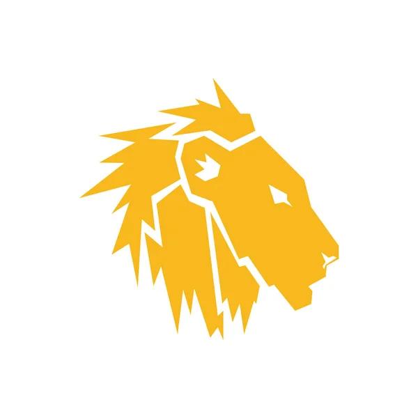 Modern Shape Side View Head Lion Logo Design Vector Graphic — Stockový vektor