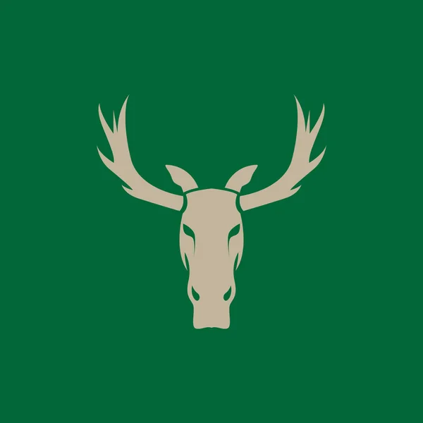 Face Head Animal Reindeer Logo Design Vector Graphic Symbol Icon — Wektor stockowy