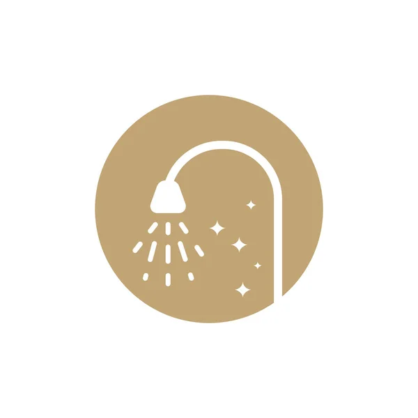 Дизайн Логотипа Ванны Негативным Пространством Векторная Графическая Иконка Символ Иллюстрация — стоковый вектор