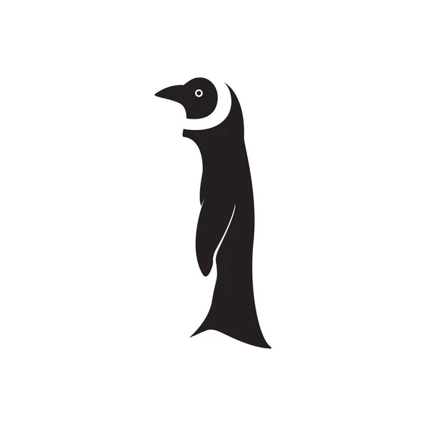 Odizolowany Pingwin Ptak Prosty Kształt Logo Projekt Wektor Graficzny Symbol — Wektor stockowy