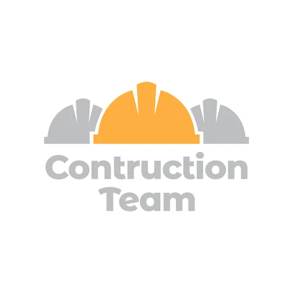 Grupo Diseño Del Logo Del Constructor Del Casco Icono Símbolo — Vector de stock