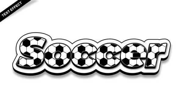 Football Football Texte Effet Design — Image vectorielle