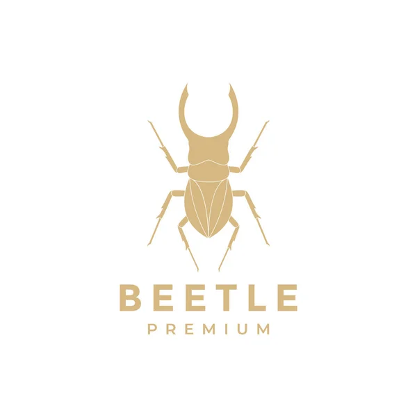 Insektsskalbagge Manlig Logotyp Design Vektor Grafisk Symbol Ikon Illustration Kreativ — Stock vektor