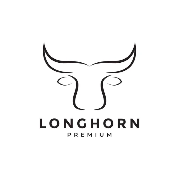 Simple Modern Head Livestock Buffalo Logo Design Vector Graphic Symbol — Image vectorielle