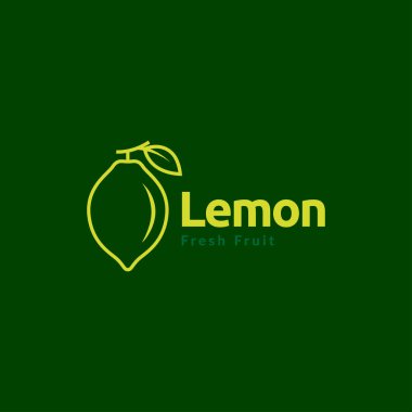abstract color lemon fruit logo design