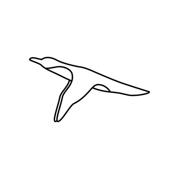 Penguin Believe Fly Logo Design — 图库矢量图片