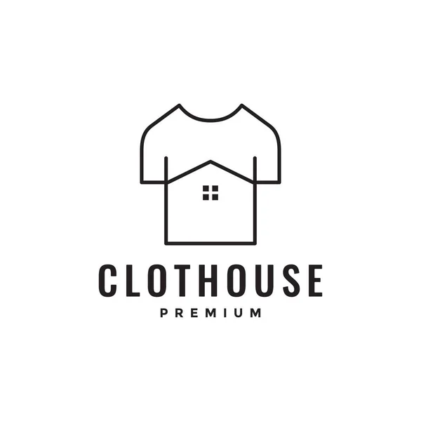 Cloth Home Logo Design — Stockový vektor
