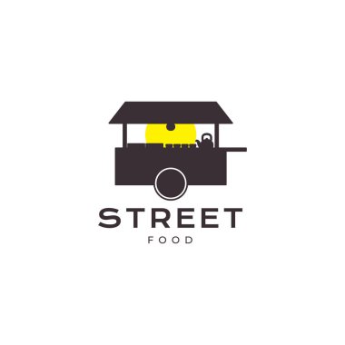 traditional street food stand logo design