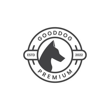 badge with k9 dog logo design