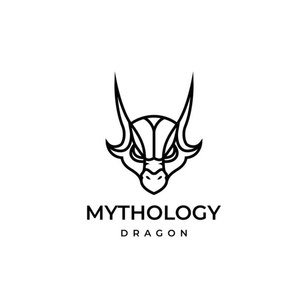 face myth dragon logo design