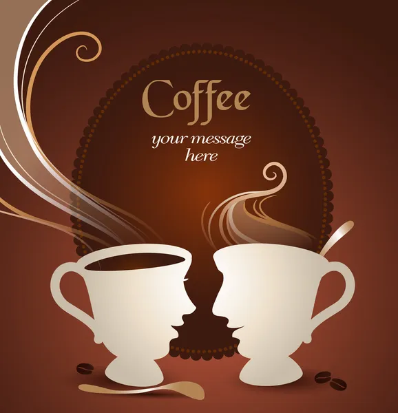 Kaffeeklatsch — Stockvektor
