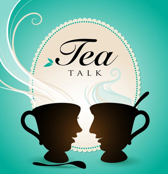 Tea Talk — Stock Vector