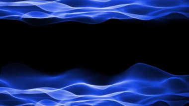 Dalga yumuşak arka plan, dalgalar hareket akışı mavi